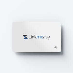 LinkmeCard - Carte Connectée NFC PVC Blanche Classique